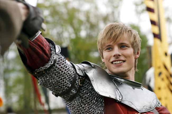 Bradley James as King Arthur