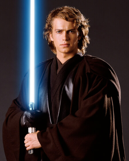 Anakin Skywalker with his big lightsaber