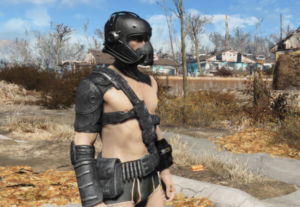 Black Leather Armor Mod for Fallout 4