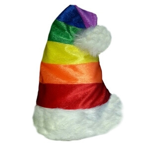 Santa Rainbow Hat