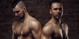 Two muscular men