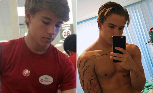 Alex from Target - then and now