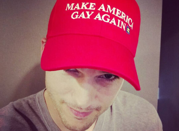 Ashton Kutcher's gay hat