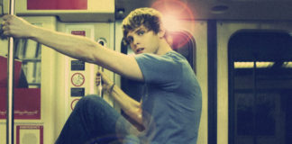 Man in a train subway