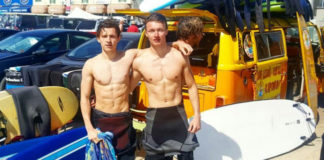 Tom Holland and Harrison Osterfield