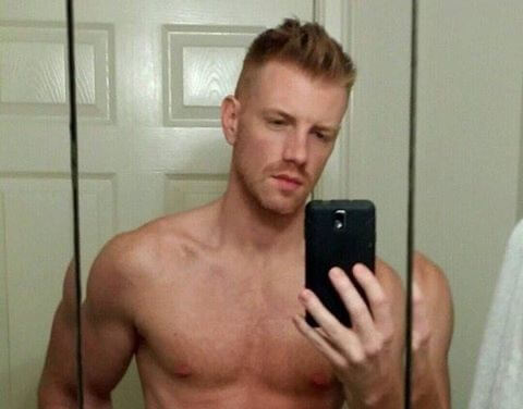 Daniel Newman shirtless bathroom selfie
