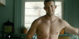 Russell Tovey shirtless looking