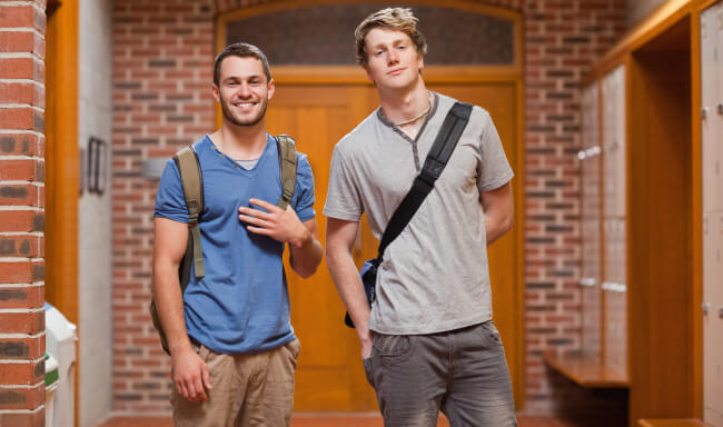 Two men students
