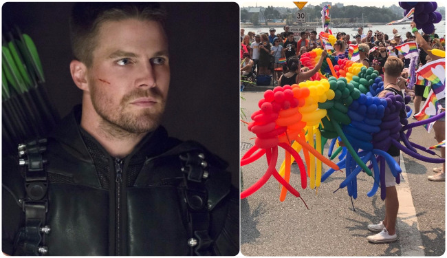 Stephen Amell vancouver pride