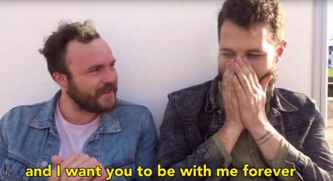 Brad and Beau YouTube proposal
