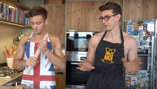 Tom Daley and The Topless Baker