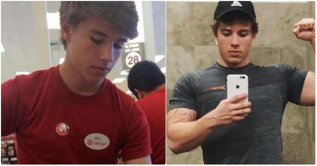 Alex from Target then and now